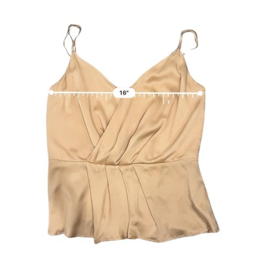 L'Agence Chiara Camisole Romantic Minimalist Tank Champagne M Layer Luxury Layer - Picture 12 of 14
